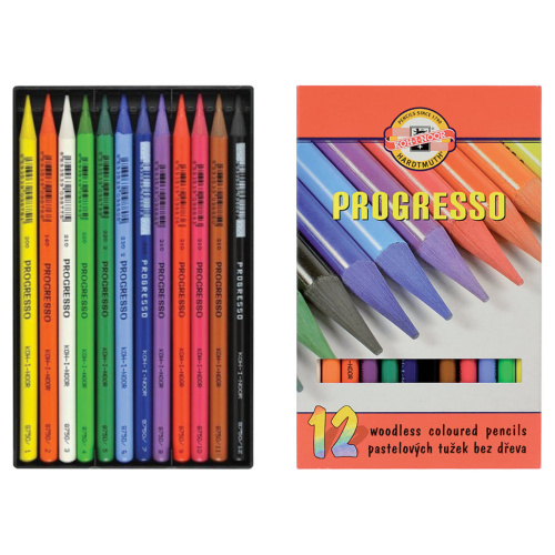 Карандаши цветные художественные KOH-I-NOOR Progresso 12 цветов 8756012007PZ фото 3